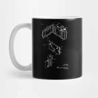 roll film camera Vintage Patent Hand Drawing Mug